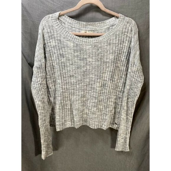 Hollister Sweater Womens Small Grey Round Neck‎ Long Sleeve Pullover Ladies. - Picture 1 of 8